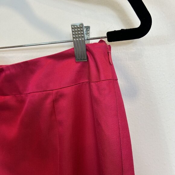 Talbots Size 6 Pink Pencil Long Skirt Lined Silk Blend Career - Picture 4 of 10